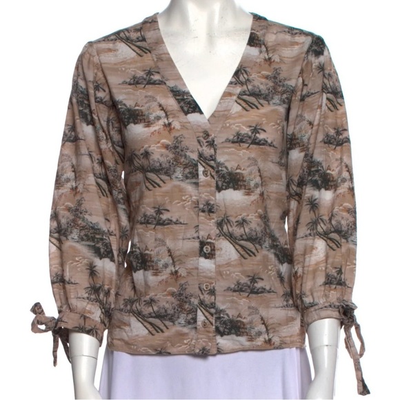 Cara Cara Blouse Hawaiian Beige Aloha - Size S - 3/4
Sleeves - Picture 1 of 10